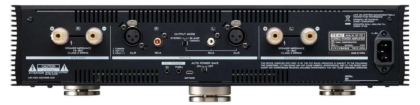 TEAC AP-701 Stereo Power Amplifier - Open Box