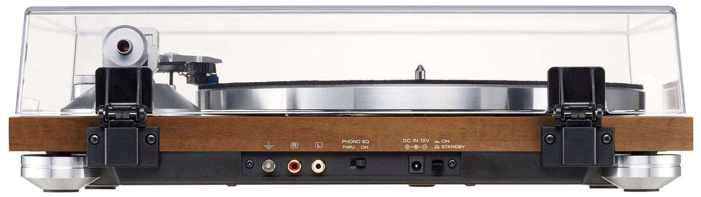 TN-400BTX Manual Belt-Drive Bluetooth Turntable in Walnut