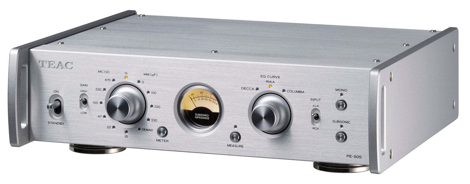 TEAC PE-505 Fully-Balanced Phono Amplifier – TEAC USA