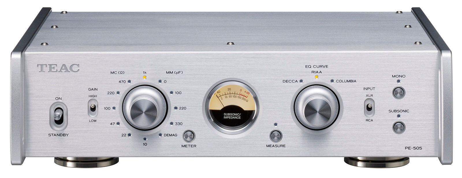 TEAC PE-505 Fully-Balanced Phono Amplifier – TEAC USA
