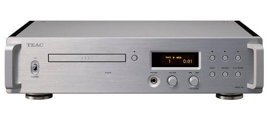 TEAC VRDS-701 Dual Monaural USB/DAC CD Player/Pre-Amp/Headphone Amplifier - Silver - J
